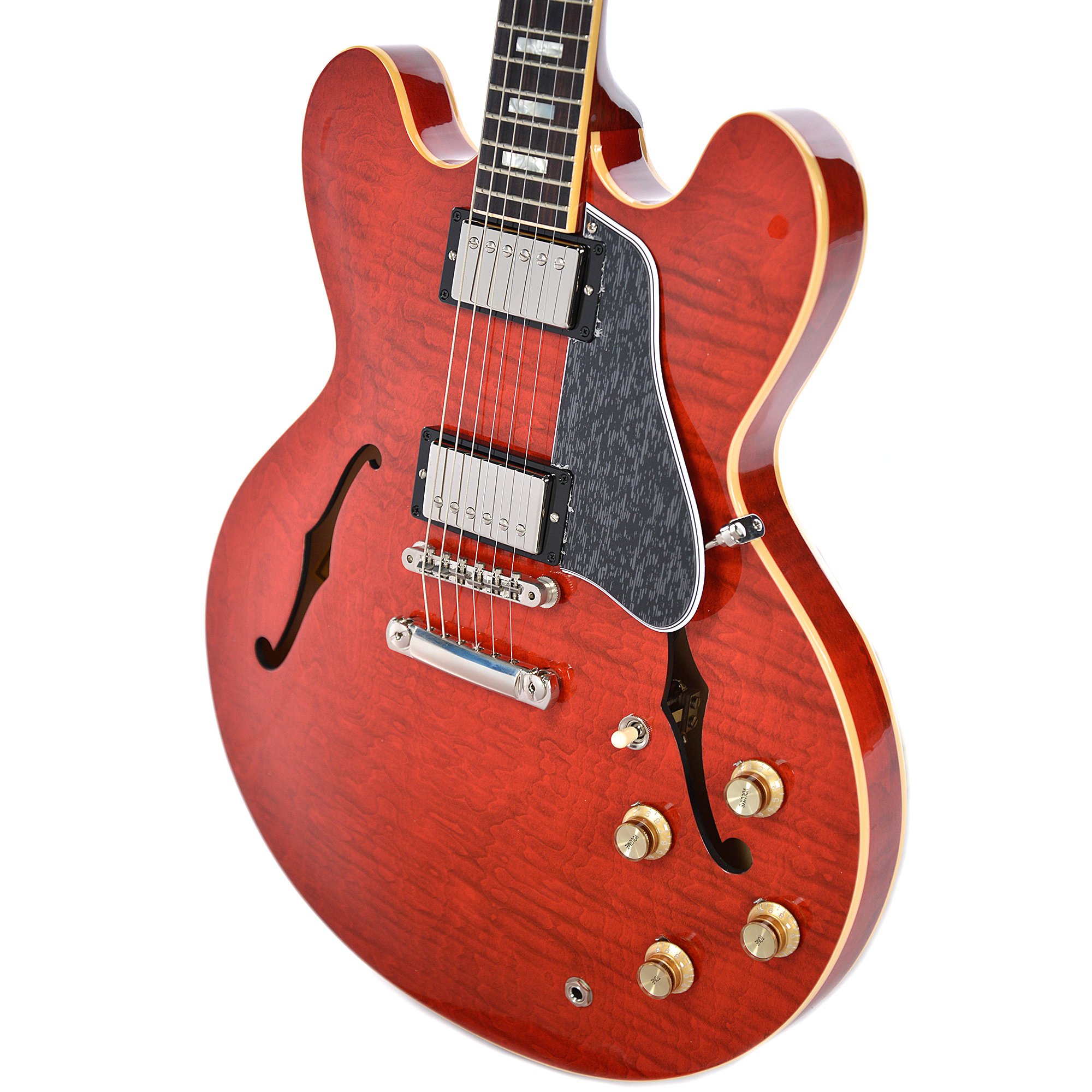 Gibson Es-335 Figured 2018 Ltd - Antique Sixties Cherry - Semi hollow elektriche gitaar - Variation 2