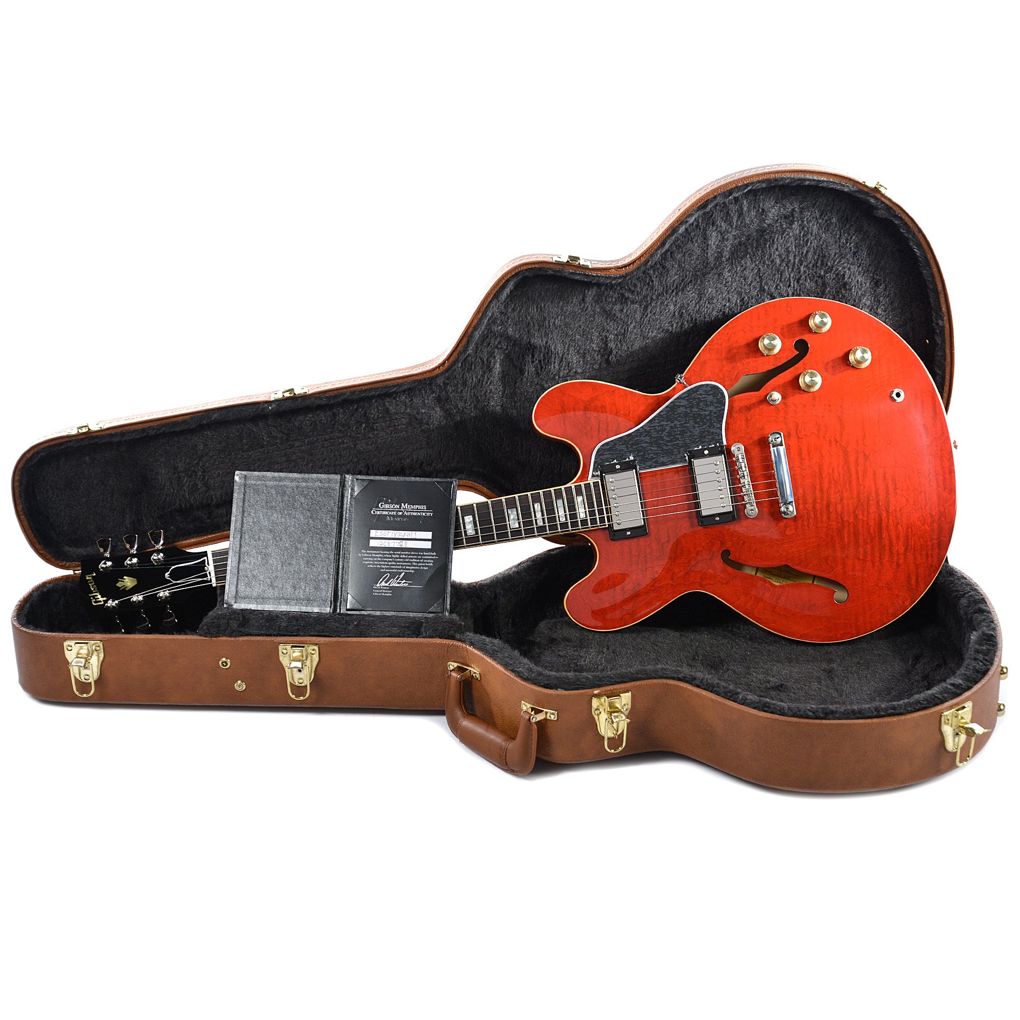 Gibson Es-335 Figured 2018 Ltd - Antique Sixties Cherry - Semi hollow elektriche gitaar - Variation 5