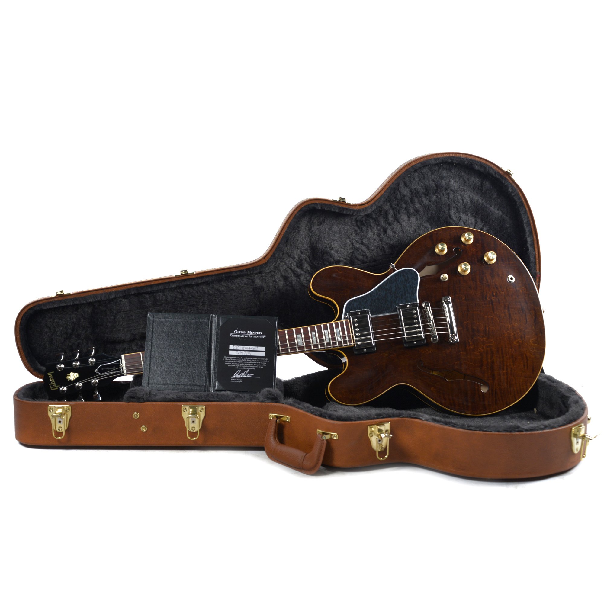 Gibson Es-335 Figured 2018 Ltd - Antique Walnut - Semi hollow elektriche gitaar - Variation 5