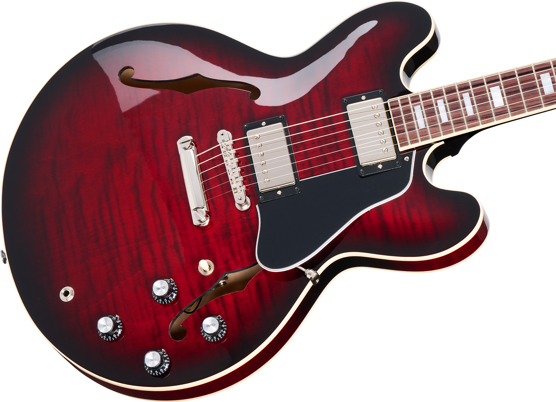 Gibson Es-335 Figured Original Custom Color 2h Ht Rw - Blood Moon Burst - Semi hollow elektriche gitaar - Variation 3