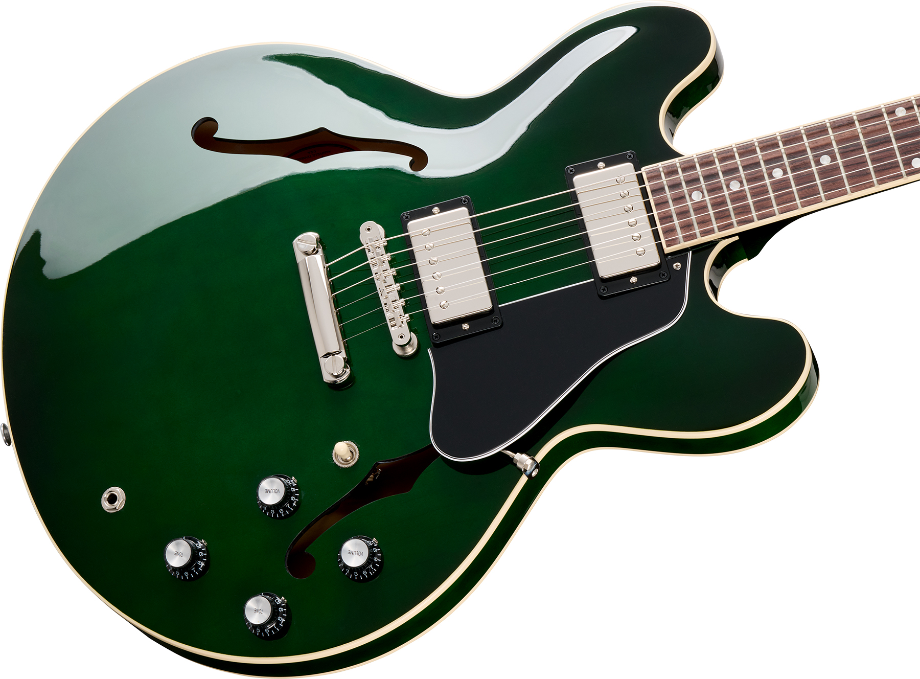 Gibson Es-335 Original Custom Color 2h Ht Rw - Spearmint - Semi hollow elektriche gitaar - Variation 3