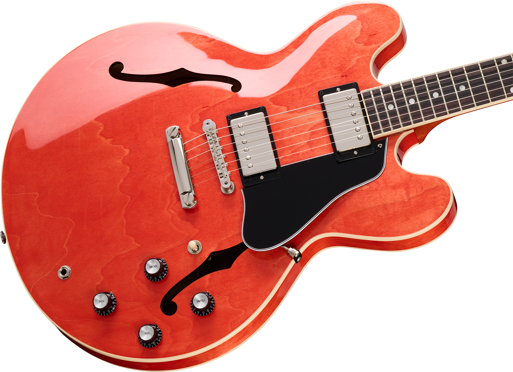 Gibson Es-335 Original Custom Color 2h Ht Rw - Watermelon - Semi hollow elektriche gitaar - Variation 3