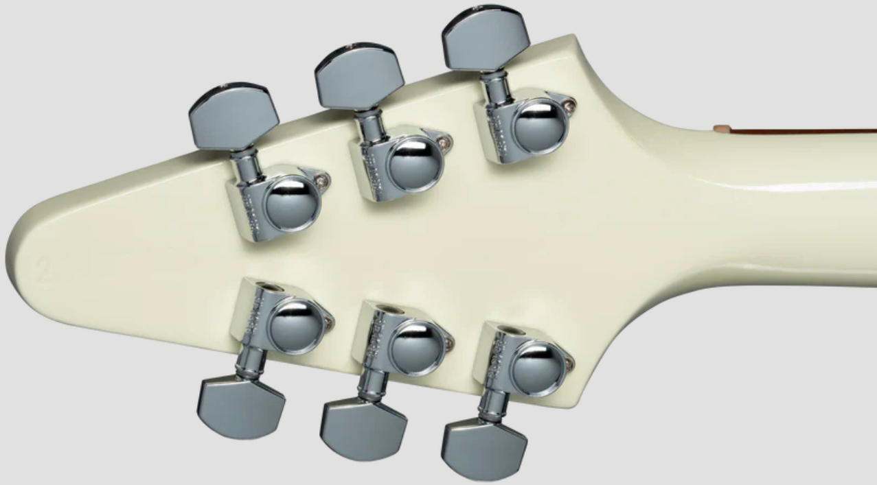 Gibson Flying V 80s 2h Ht Rw - Classic White - Retro-rock elektrische gitaar - Variation 4