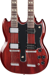 Dubbelhals gitaar Gibson Custom Shop Jimmy Page EDS-1275 Doubleneck - Vos '69 cherry