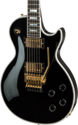 Enkel gesneden elektrische gitaar Gibson Custom Shop Les Paul Axcess Custom Floyd Rose - Gloss ebony