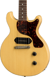 Enkel gesneden elektrische gitaar Gibson Custom Shop 1958 Les Paul Junior Double Cut Reissue - Vos tv yellow