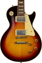 Single cut gitaar  Gibson Custom Shop 1958 Les Paul Standard Reissue #831395 - Murphy Lab Ultra Light Aged Bourbon Burst