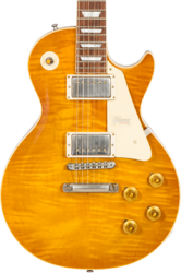 Enkel gesneden elektrische gitaar Gibson Custom Shop Burstdriver Les Paul Standard - Vos amber ale