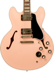 Semi hollow elektriche gitaar Gibson Custom Shop M2M 1964 ES-345 #140689 - VOS Antique Shell Pink