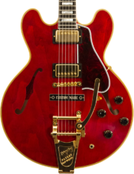 Semi hollow elektriche gitaar Gibson Custom Shop M2M 1959 ES-355 Bigsby #A950134 - Vos 60s cherry