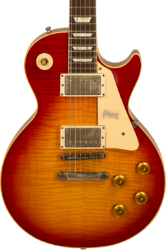 Enkel gesneden elektrische gitaar Gibson Custom Shop M2M 60th Anniversary 1959 Les Paul Standard #991818 - Vos sunrise teaburst