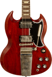 Guitarra eléctrica de doble corte. Gibson Custom Shop M2M 1964 SG Standard Reissue #301584 - Murphy lab light aged vintage cherry