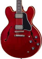 Semi hollow elektriche gitaar Gibson Custom Shop Murphy Lab 1961 ES-335 Reissue - Heavy aged sixties cherry