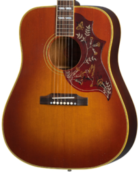Volksgitaar Gibson Custom Shop Murphy Lab Acoustic 1960 Hummingbird Fixed Bridge - Light aged cherry sunburst