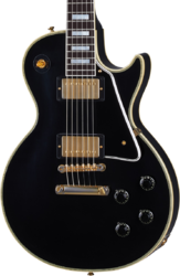 Enkel gesneden elektrische gitaar Gibson Custom Shop Murphy Lab 1957 Les Paul Custom 2-Pickup Reissue - Ultra light aged ebony