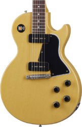 Enkel gesneden elektrische gitaar Gibson Custom Shop Murphy Lab 1957 Les Paul Special Single Cut Reissue - Ultra light aged tv yellow