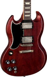 Guitarra eléctrica de doble corte. Gibson Custom Shop 1961 SG Standard Reissue Stop Bar LH - Vos cherry red