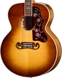 Folk gitaar Gibson Custom Shop Artisan SJ-200 Elegant Koa - Honey burst