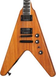 Metalen elektrische gitaar Gibson Dave Mustaine Flying V EXP - Antique natural