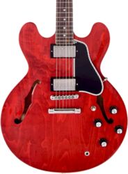 Semi hollow elektriche gitaar Gibson 1961 ES-335 Historic Kalamazoo - Gloss sixties cherry