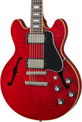 Semi hollow elektriche gitaar Gibson ES-339 Figured - Sixties cherry
