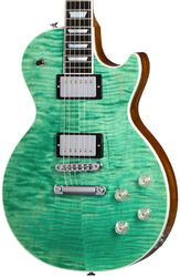 Enkel gesneden elektrische gitaar Gibson Les Paul Modern Figured - Seafoam green