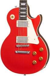 Enkel gesneden elektrische gitaar Gibson Les Paul Standard 50s Plain Top Custom Color - Cardinal red