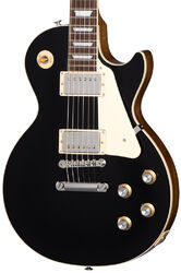 Enkel gesneden elektrische gitaar Gibson Les Paul Standard 60s Plain Top Custom Color - Ebony