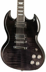 Guitarra eléctrica de doble corte. Gibson SG Modern - Trans black fade