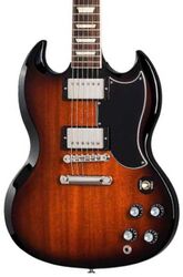 Double cut gitaar Gibson SG Standard 1961 - Tobacco sunburst perimeter