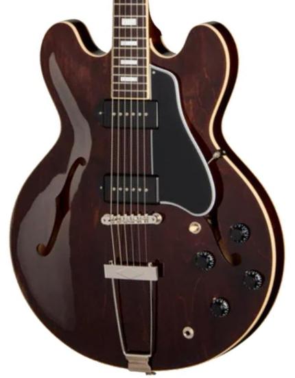 Semi hollow elektriche gitaar Gibson Original ES-330 - Dark walnut