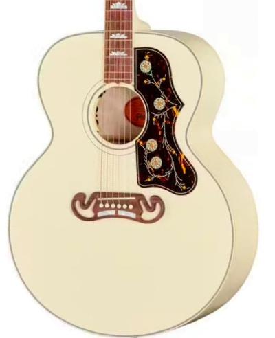 Folk gitaar Gibson Modern SJ-200 Standard - Classic White