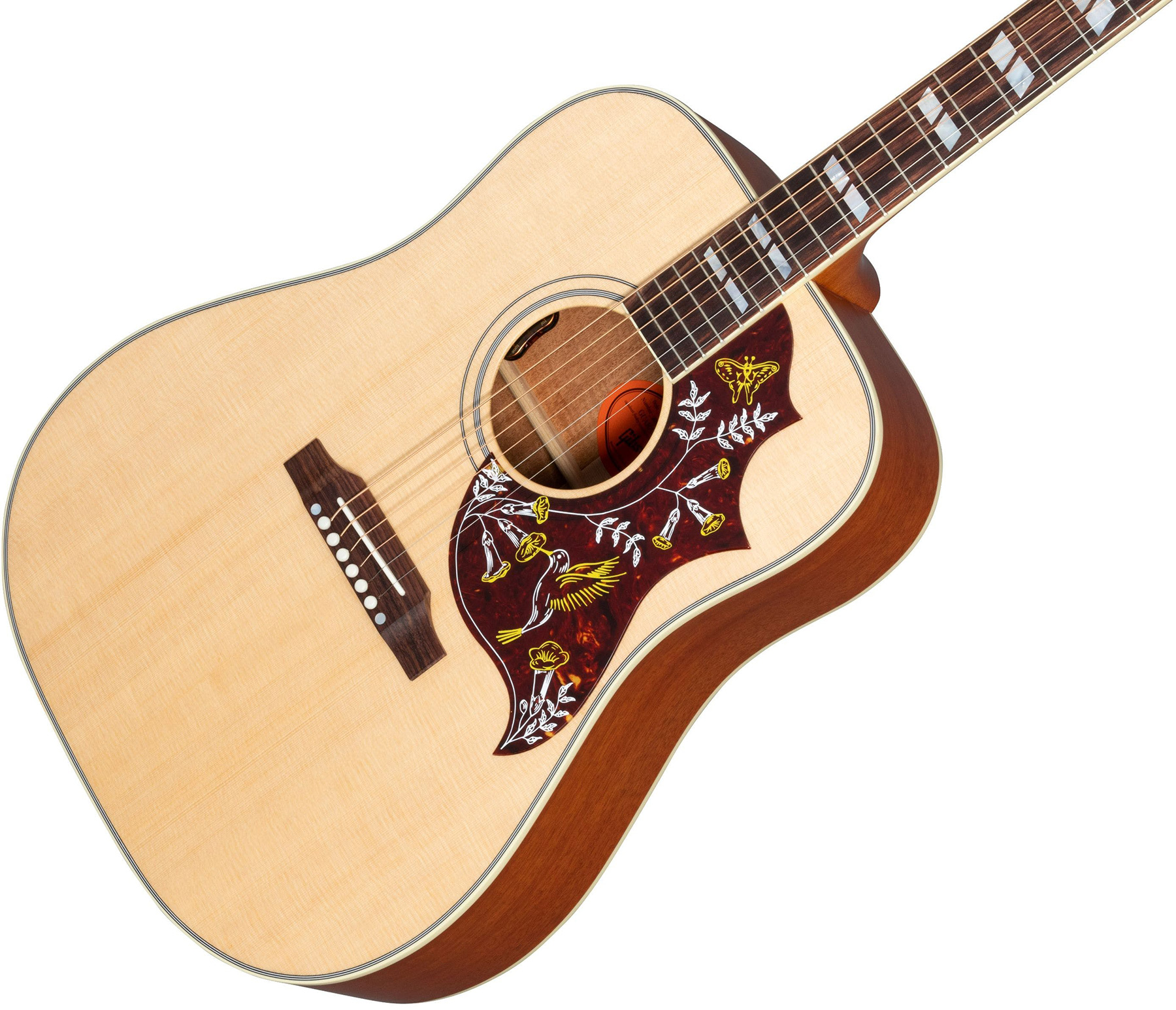 Gibson Hummingbird Faded Original Dreadnought Epicea Acajou Rw - Antique Natural - Westerngitaar & electro - Variation 3