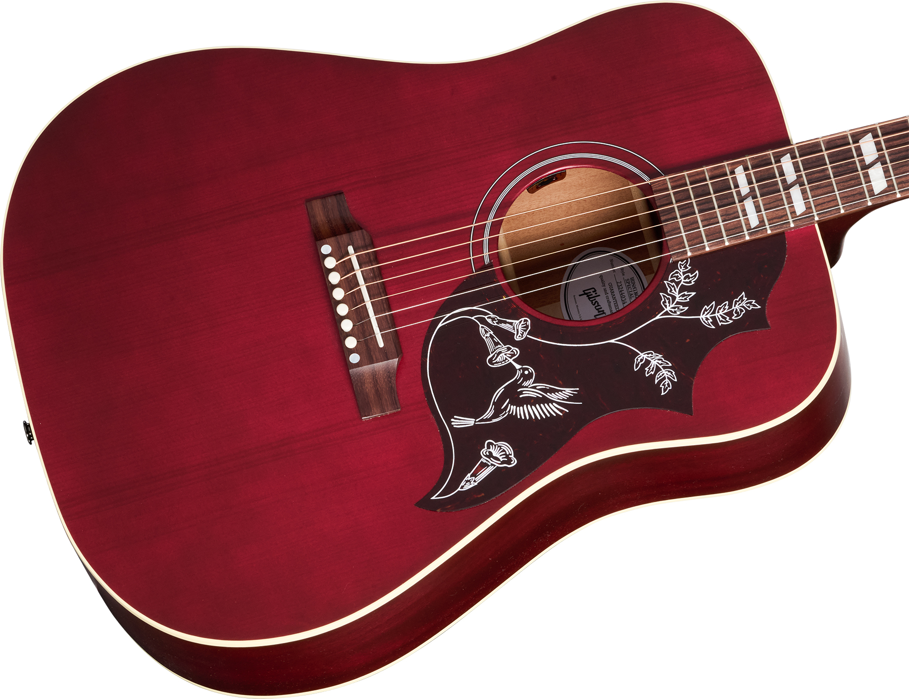 Gibson Hummingbird Special Modern Dreadnought Cbd Epicea Acajou Rw - Satin Wine Red - Volksgitaar - Variation 3