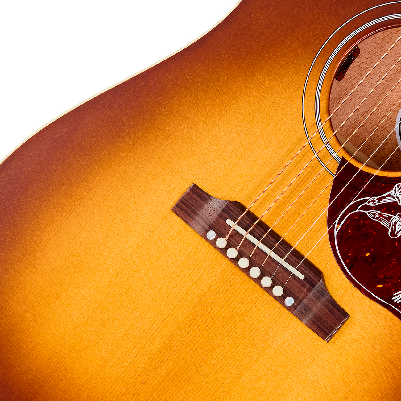 Gibson Hummingbird Special Modern Dreadnought Cbd Epicea Acajou Rw - Satin Honey Burst - Folk gitaar - Variation 4