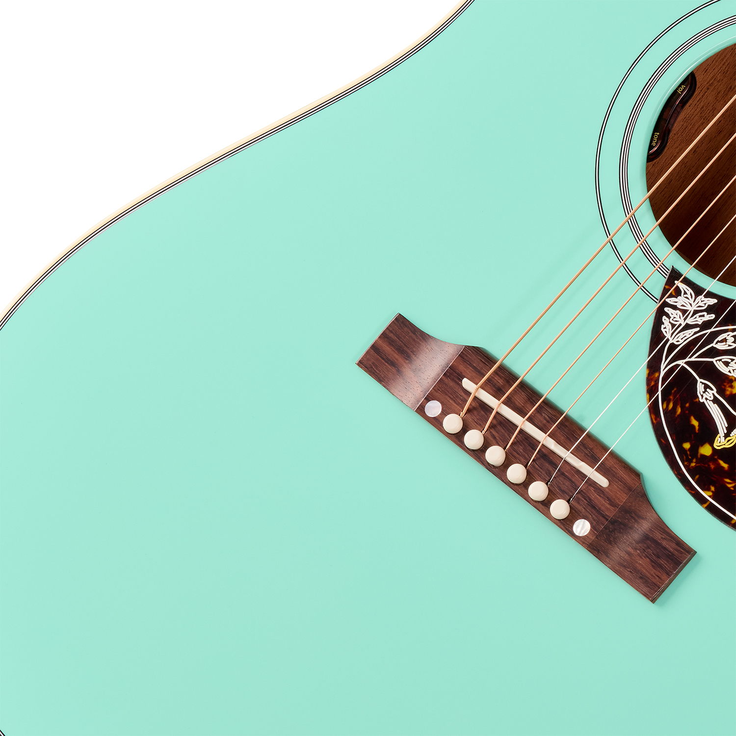 Gibson Hummingbird Standard (baggs Hifi Dna) Dreadnought Epicea Acajou Rw - Southwestern Turquoise - Folk gitaar - Variation 3