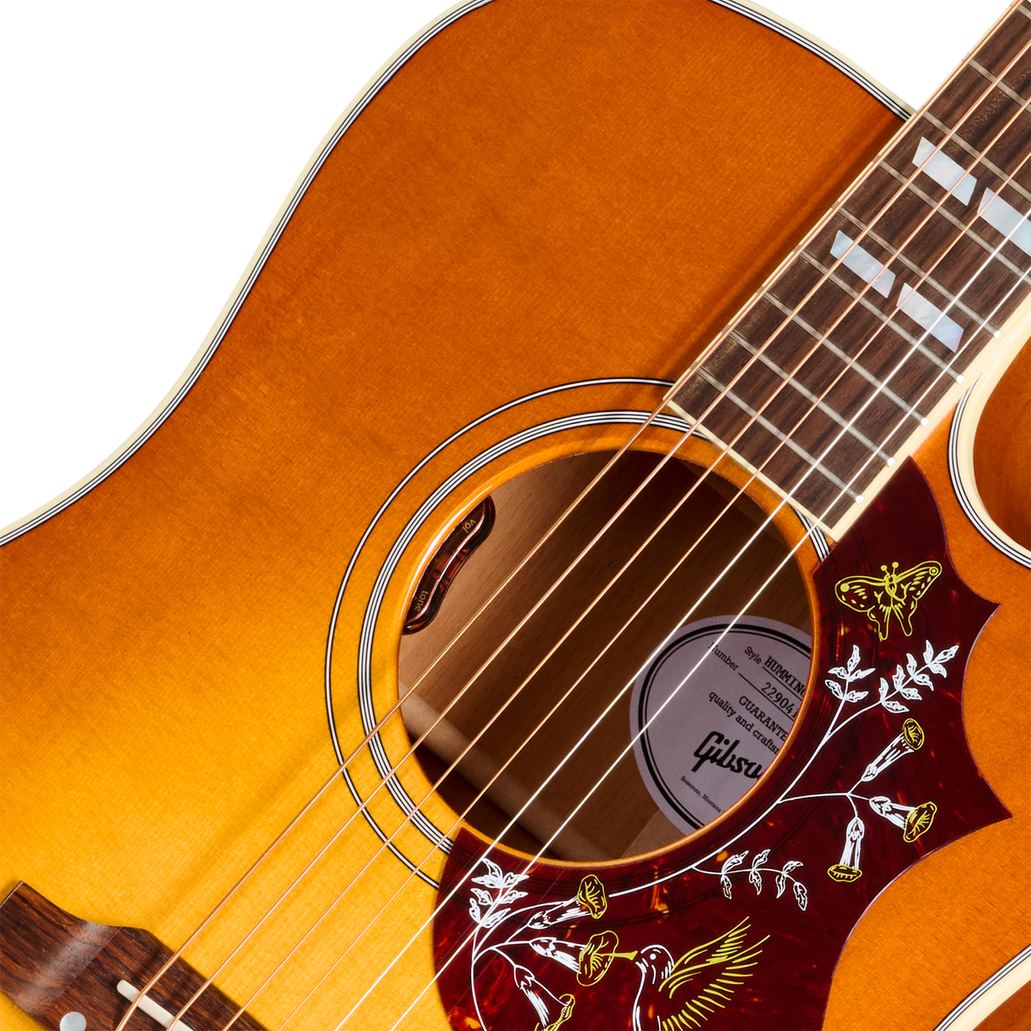 Gibson Hummingbird Standard Ec (baggs Hifi Dna) Dreadnought Cw Epicea Acajou Rw - Heritage Cherry Sunburst - Folk gitaar - Variation 2