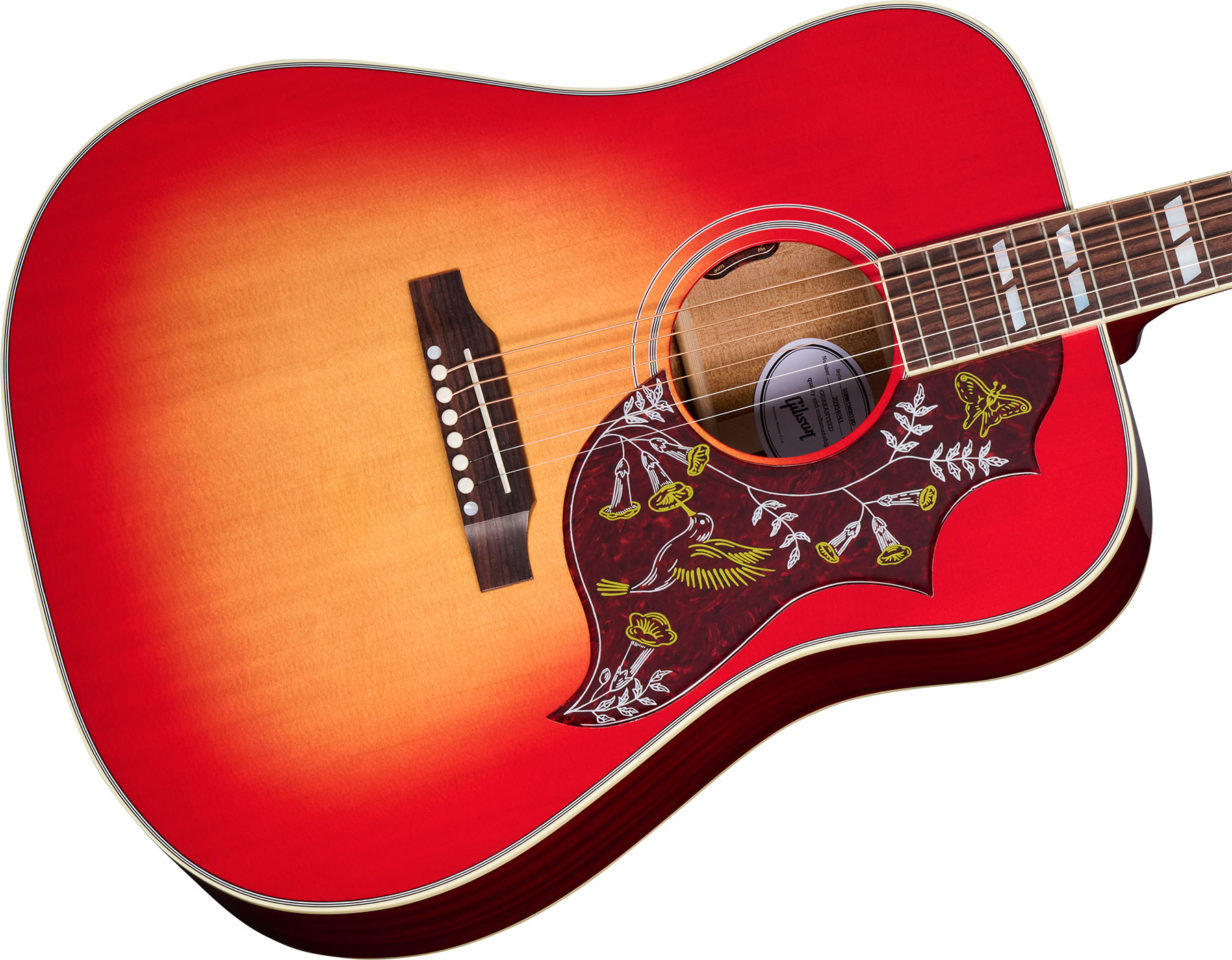 Gibson Hummingbird Standard Lh Modern Dreadnought Gaucher Epicea Acajou Rw - Vintage Cherry Sunburst - Volksgitaar - Variation 3