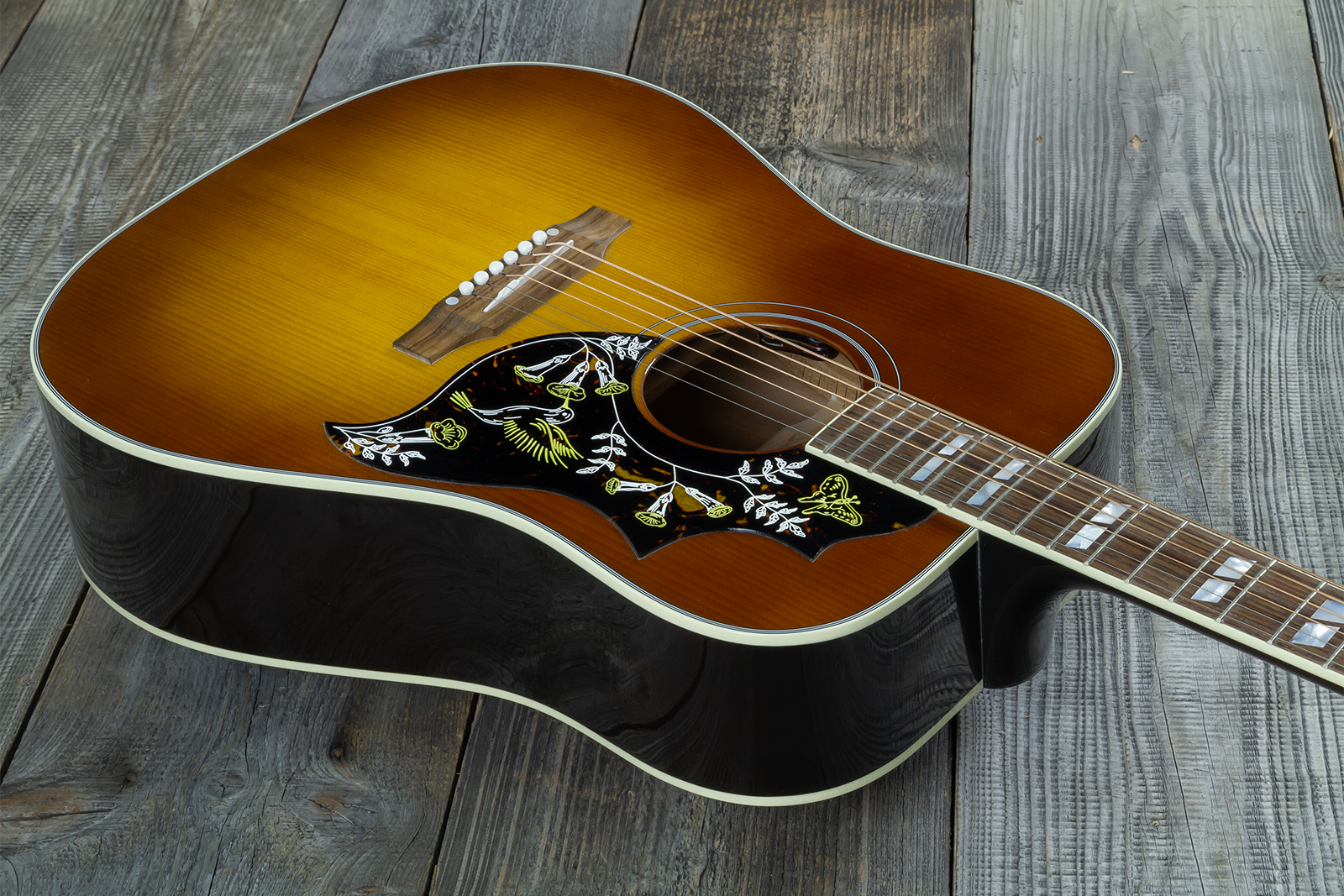 Gibson Hummingbird Standard Modern Dreadnought Epicea Acajou Rw - Honey Burst - Folk gitaar - Variation 7