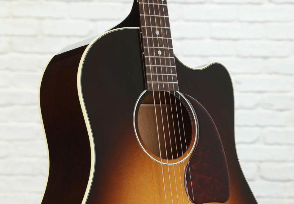 Gibson J-45 Cutaway 2019 Dreadnought Cw Epicea Acajou Rw - Vintage Sunburst - Westerngitaar & electro - Variation 4