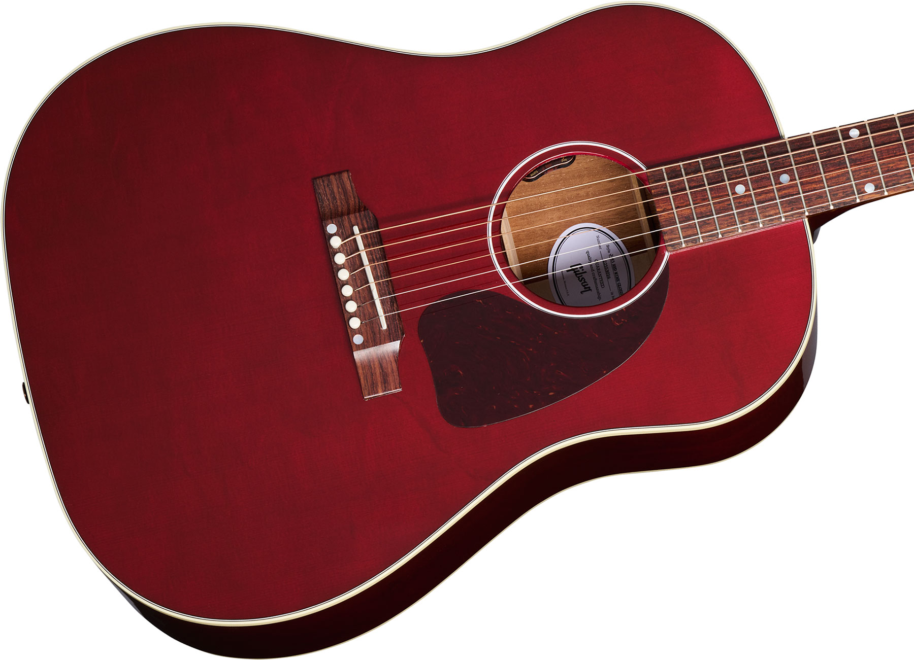 Gibson J-45 Standard Modern Dreadnought Epicea Acajou Rw - Wine Red - Volksgitaar - Variation 3