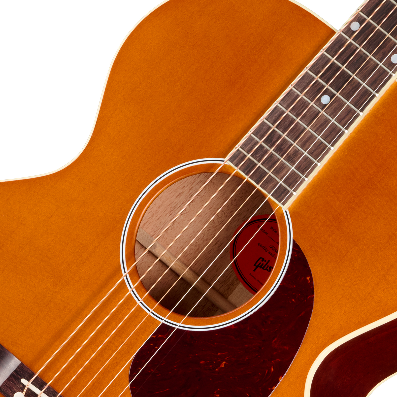 Gibson J185 Century 12-fret Lh Jumbo Shsc Gaucher Epicea Acajou Rw - Vintage Amber Satin - Folk gitaar - Variation 3