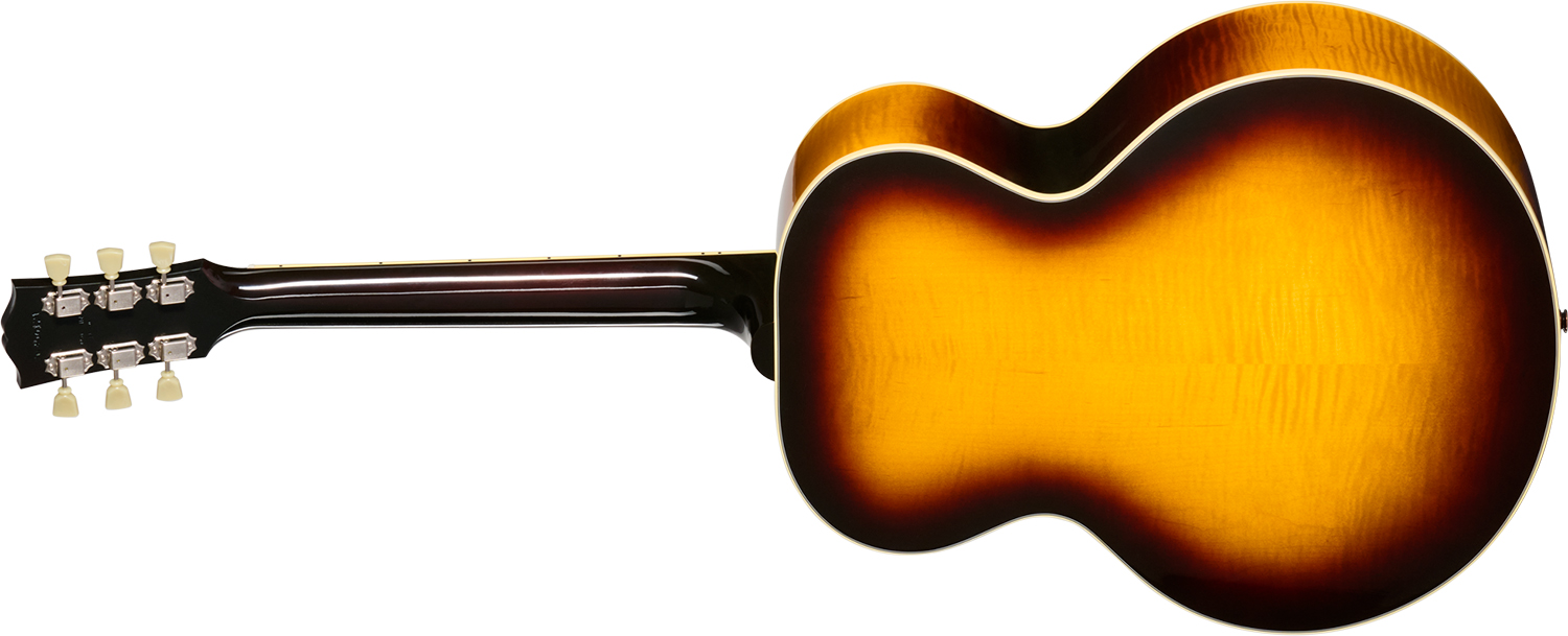 Gibson J185 Original (baggs Hifi Dna) Jumbo Epicea Erable Rw - Vintage Sunburst - Folk gitaar - Variation 1