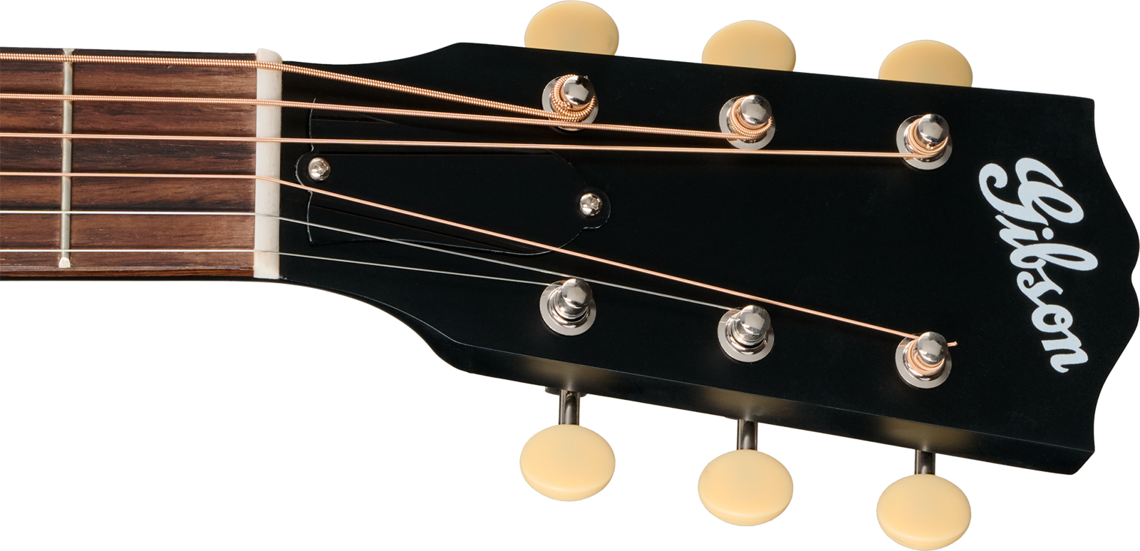 Gibson J45 Century 12-fret Lh Dreadnought Shsc Gaucher Epicea Acajou Rw - Ebony Satin - Folk gitaar - Variation 4