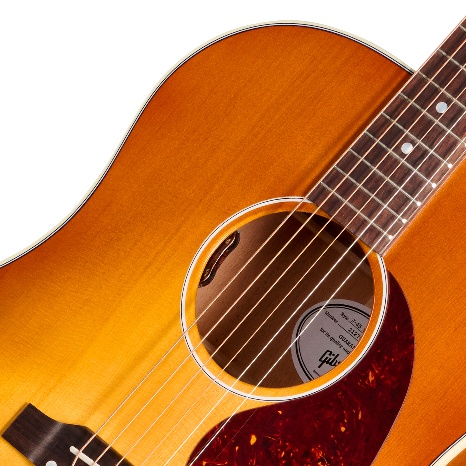 Gibson J45 Standard (baggs Hifi Dna) Dreadnought Epicea Acajou Rw - Heritage Cherry Sunburst - Folk gitaar - Variation 2