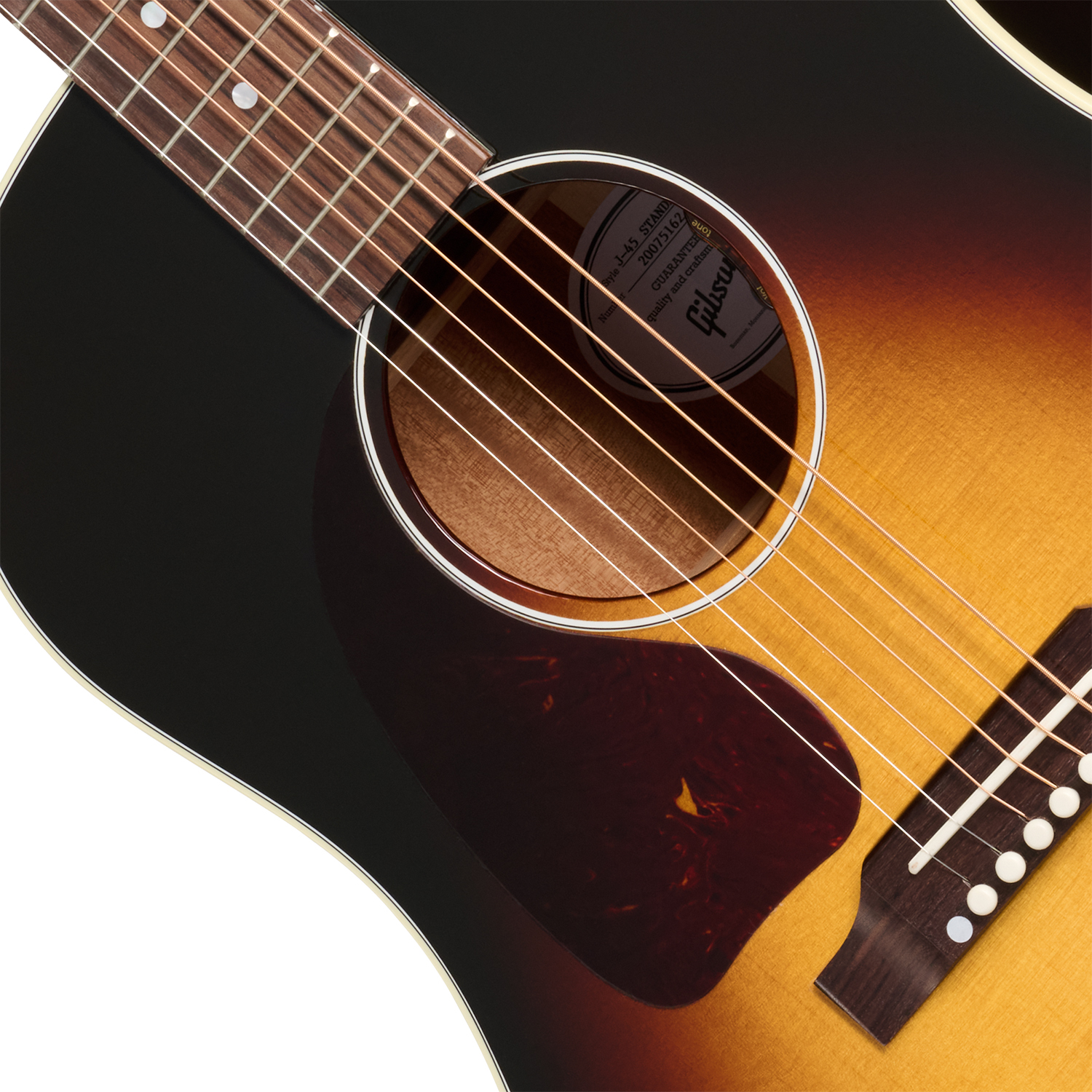 Gibson J45 Standard Lh (baggs Hifi Dna) Dreadnought Gaucher Epicea Acajou Rw - Vintage Sunburst - Folk gitaar - Variation 2