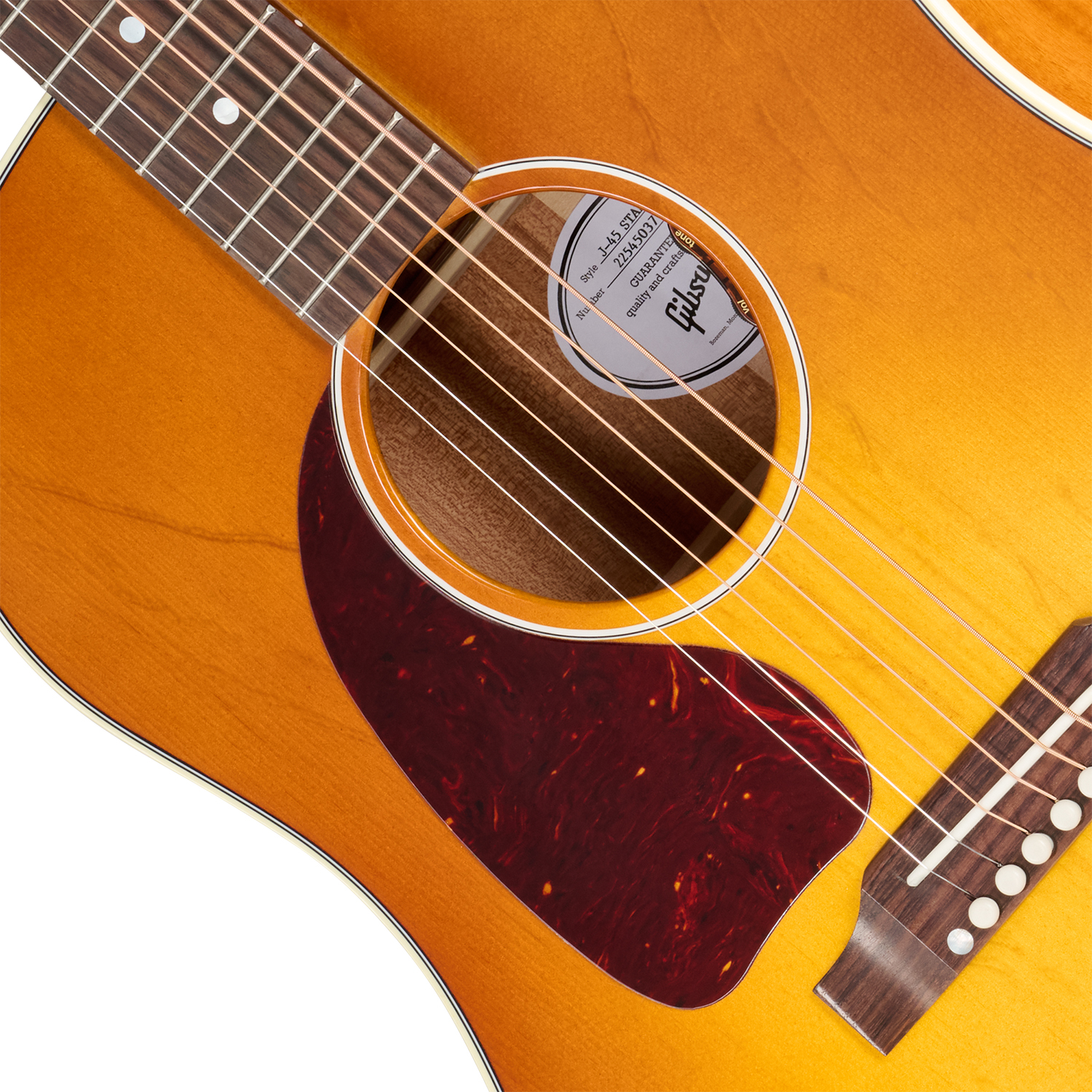 Gibson J45 Standard Lh (baggs Hifi Dna) Dreadnought Gaucher Epicea Acajou Rw - Heritage Cherry Sunburst - Folk gitaar - Variation 2