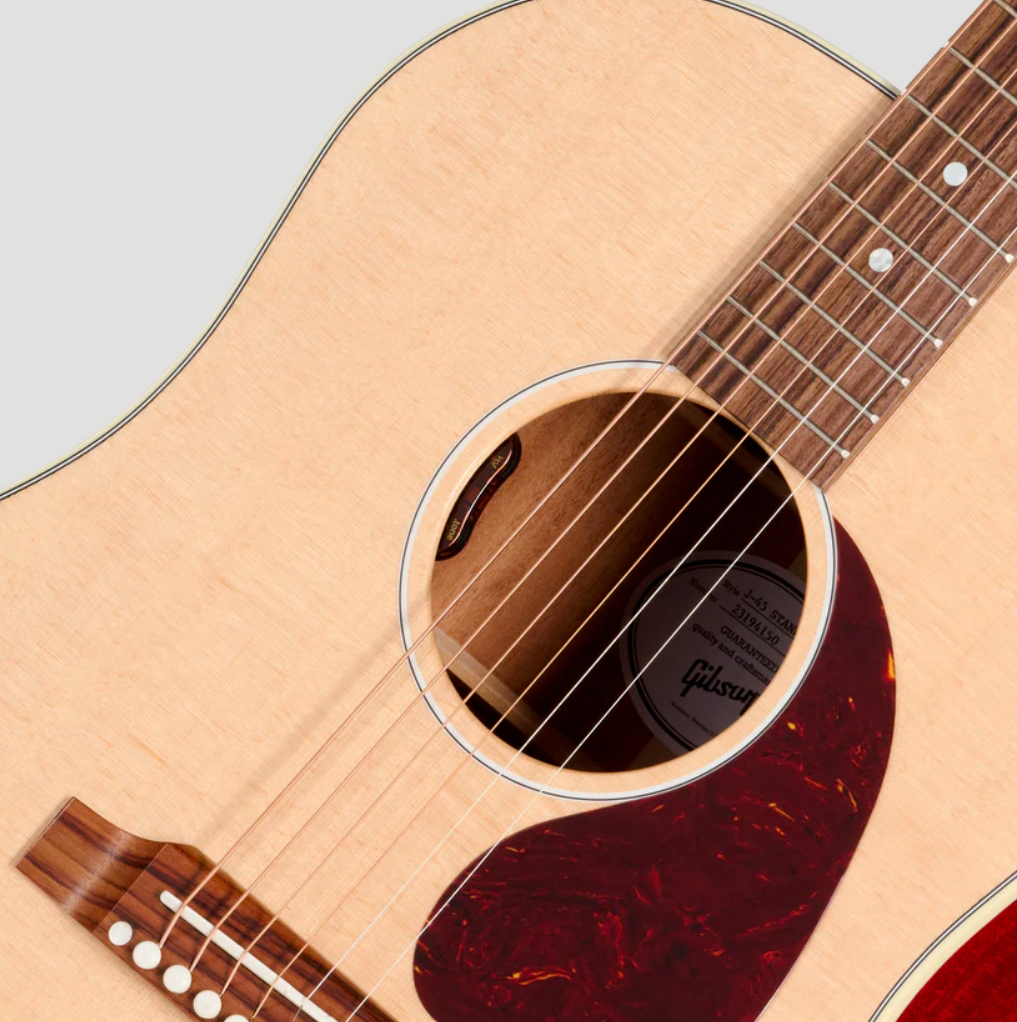 Gibson J45 Standard Modern Dreadnought Epicea Acajou Rw - Natural Top / Cherry Back/sides - Folk gitaar - Variation 2