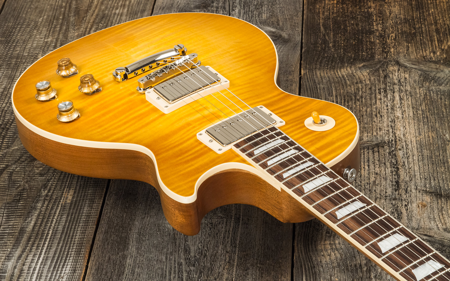 Gibson Kirk Hammett Les Paul Standard Greeny 2h Ht Rw - Greeny Burst - Enkel gesneden elektrische gitaar - Variation 2