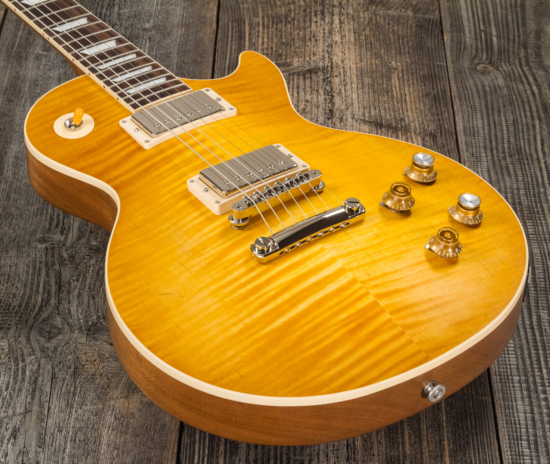 Gibson Kirk Hammett Les Paul Standard Greeny 2h Ht Rw - Greeny Burst - Enkel gesneden elektrische gitaar - Variation 3